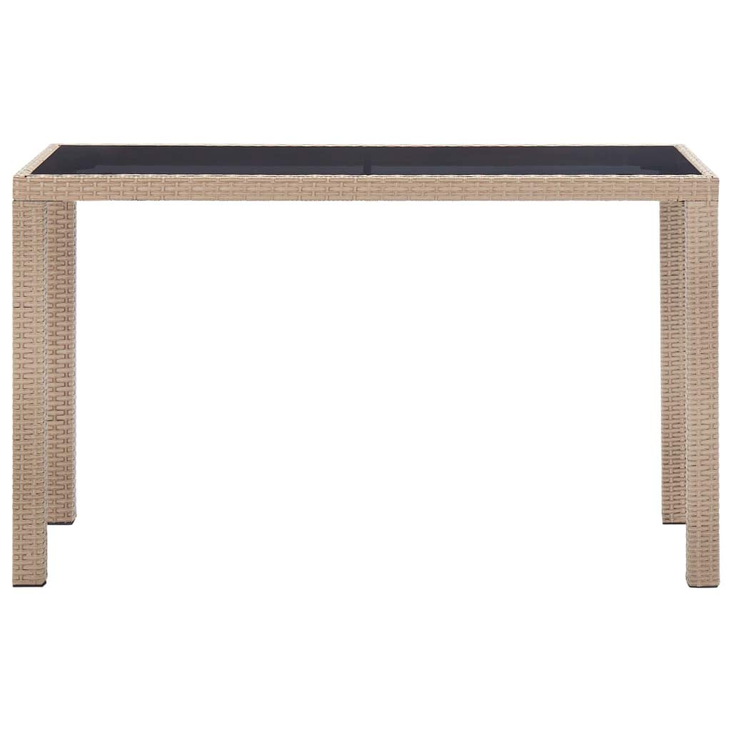 Modern Outdoor Dining Table - Steel Frame & Tempered Glass Top Bistro Table for Patio, Garden, Backyard, Balcony, Poolside | Durable Weather-Resistant Outdoor Furniture for Entertaining & Relaxation