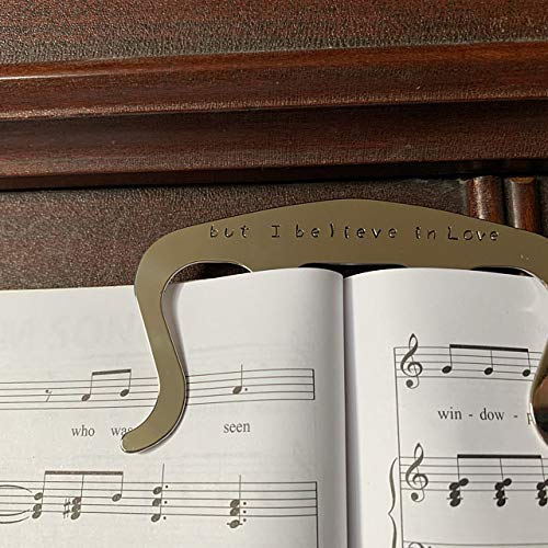 Custom Metal Music Book Clip & Page Holder - Perfect for Sheet Music, Books, and Reading - Durable & Adjustable for Musicians, Students, and Book Lovers