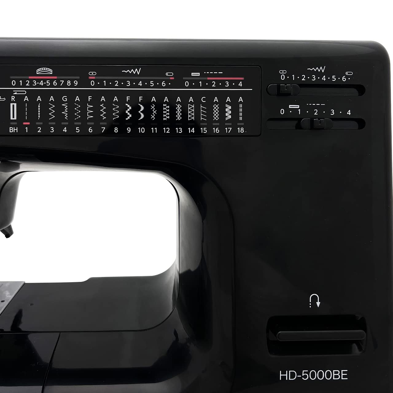 Janome HD5000 Black Edition Heavy Duty Sewing Machine with Bonus Quilt Kit - Professional Sewing & Quilting for Home, Fashion Design & DIY Projects