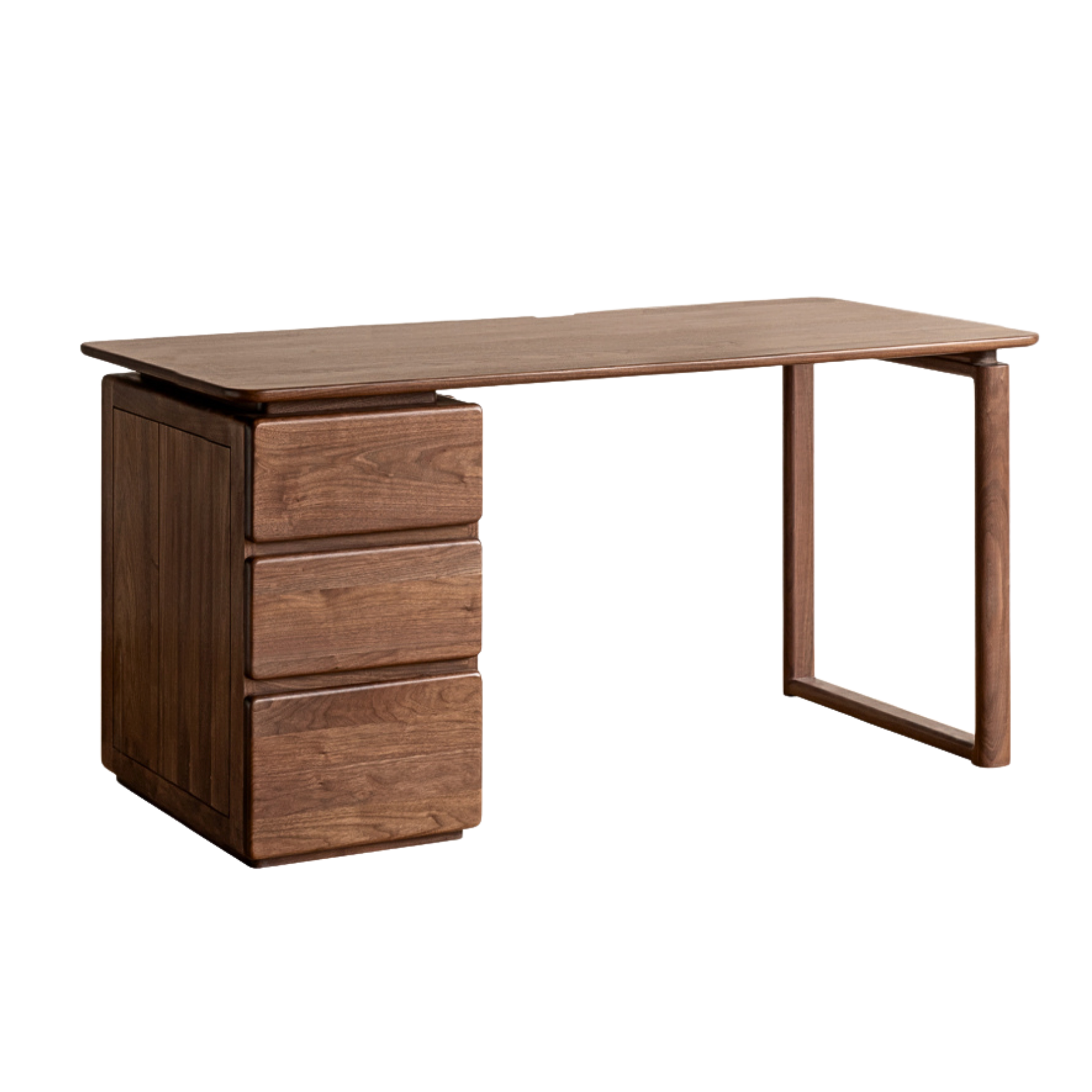 63x27.6x29.5 inch / 160x70x75.6 cm / Rich Dark Walnut color / desk
