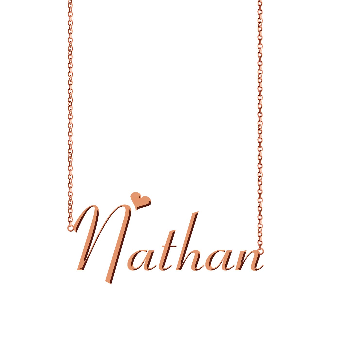 Personalized Name Pendant Necklace - Custom Engraved Jewelry Gift for Women, Men, Couples - Perfect for Anniversaries, Birthdays & Valentine's Day