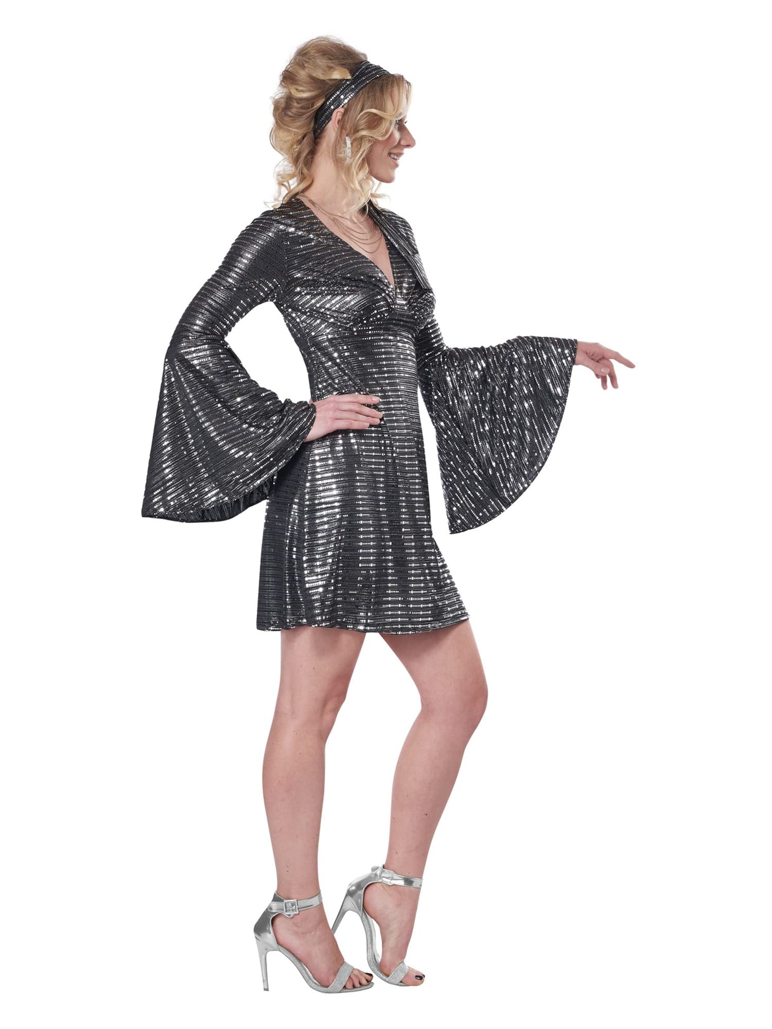 California Costumes Women's Disco Dance Queen Costume - 70s Retro Adult Halloween Party Outfit for Women - Perfect for Disco Themed Parties, Halloween, Cosplay and Dance Performances