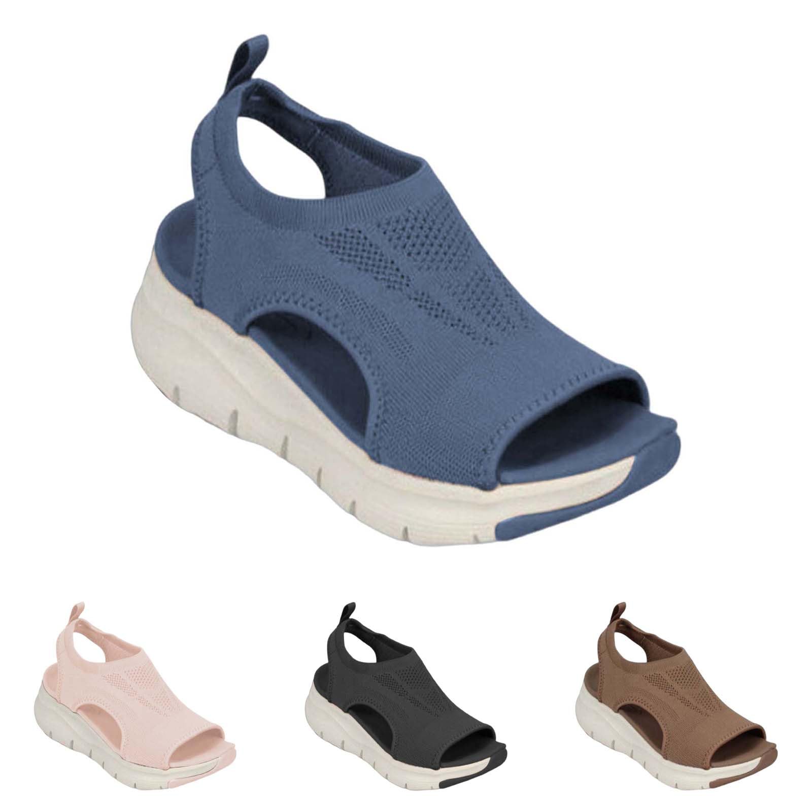 **Women's Wide Diabetic Sandals - Breathable Orthopedic Walking Shoes for Comfort & Support - Open Toe Sport Sandals for Tennis, Walking & Daily Use**