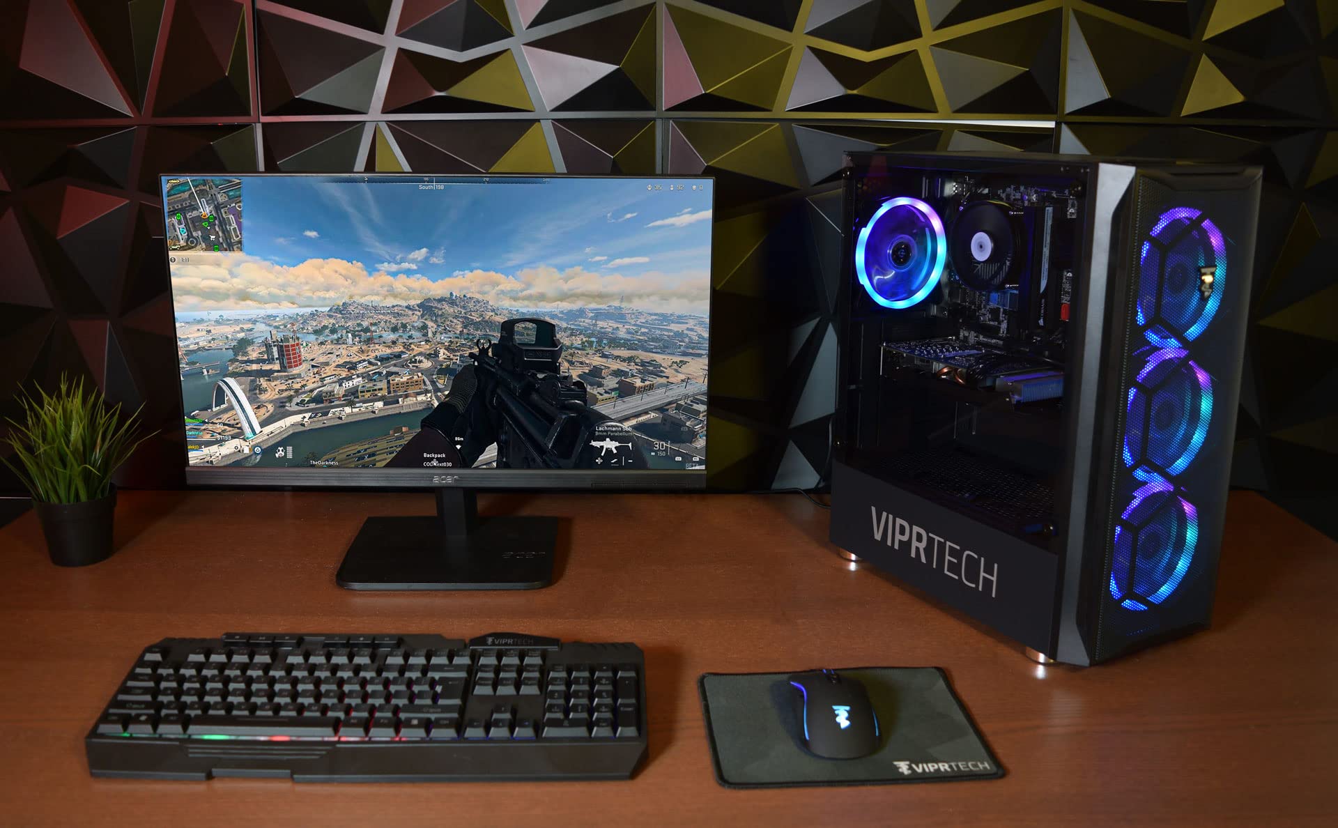 ViprTech Gaming PC - Intel i7, RX 580, 16GB RAM for Streaming & Gaming