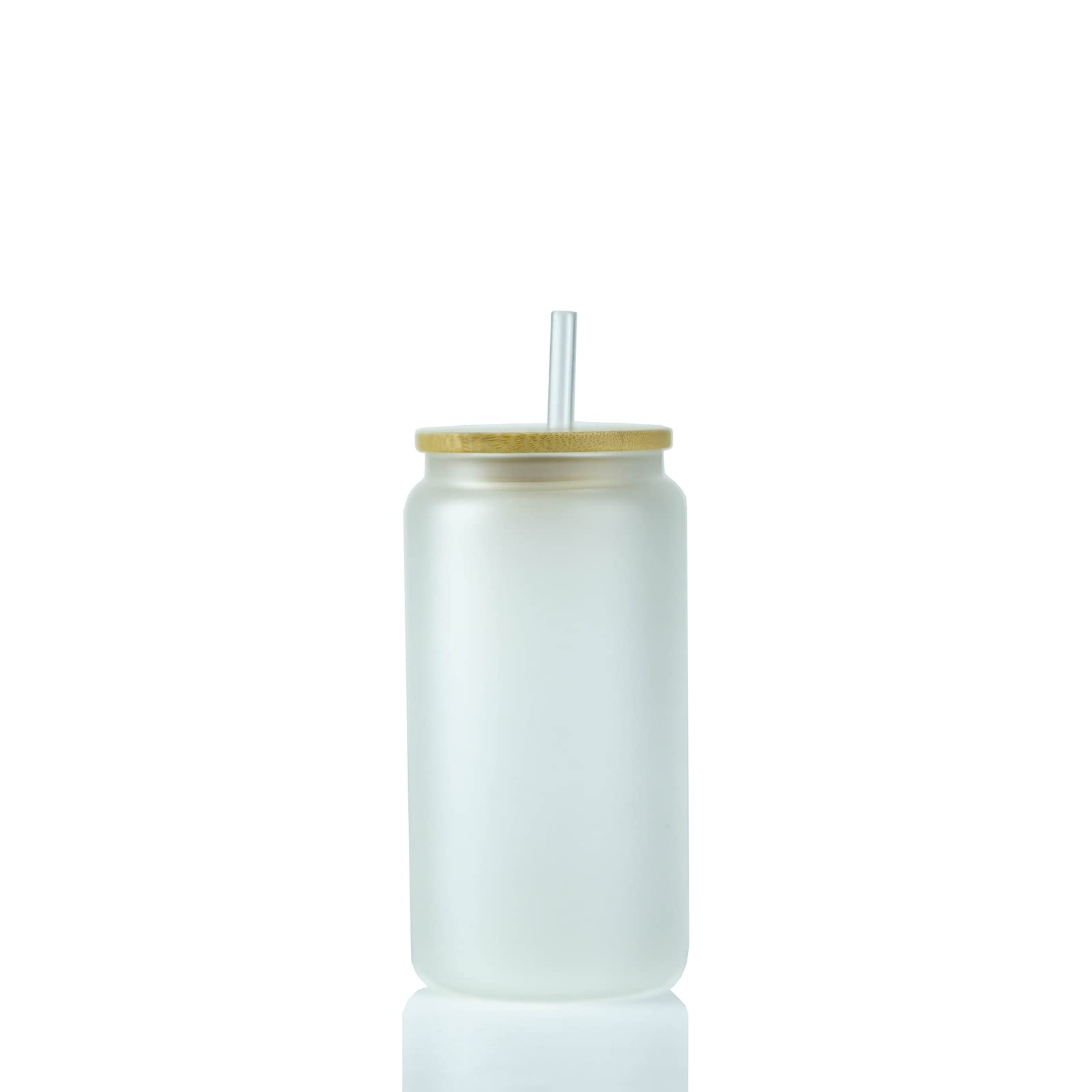 16oz Matte Glass Tumbler Cups with Lids & Straws - 25 Pack Frosted Sublimation Blanks for Custom Designs - Perfect for Coffee, Smoothies, and Personalized Gifts