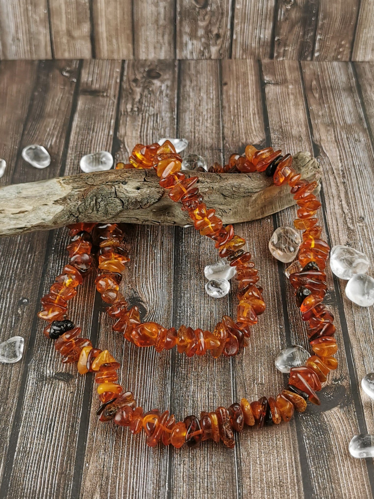 Natural Baltic Amber Large Chip Necklace for Women & Men - Healing Teething Relief & Stress Relief Jewelry - Perfect for Babies, Kids & Adults