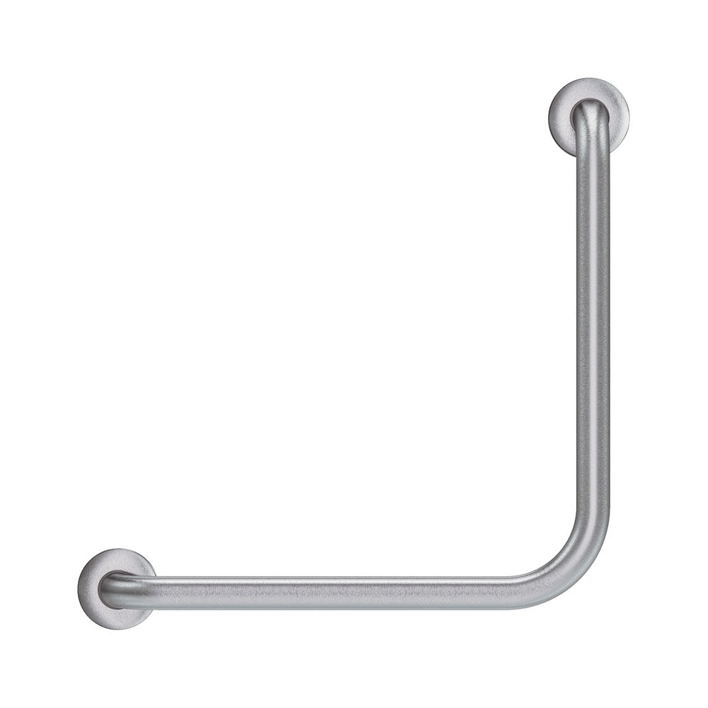 Fienza Care GRAB4545 90 Degree Stainless Steel Grab Rail 450x450mm - Bathroom Safety Handle for Elderly & Disabled, ADA Compliant Shower & Toilet Support Bar