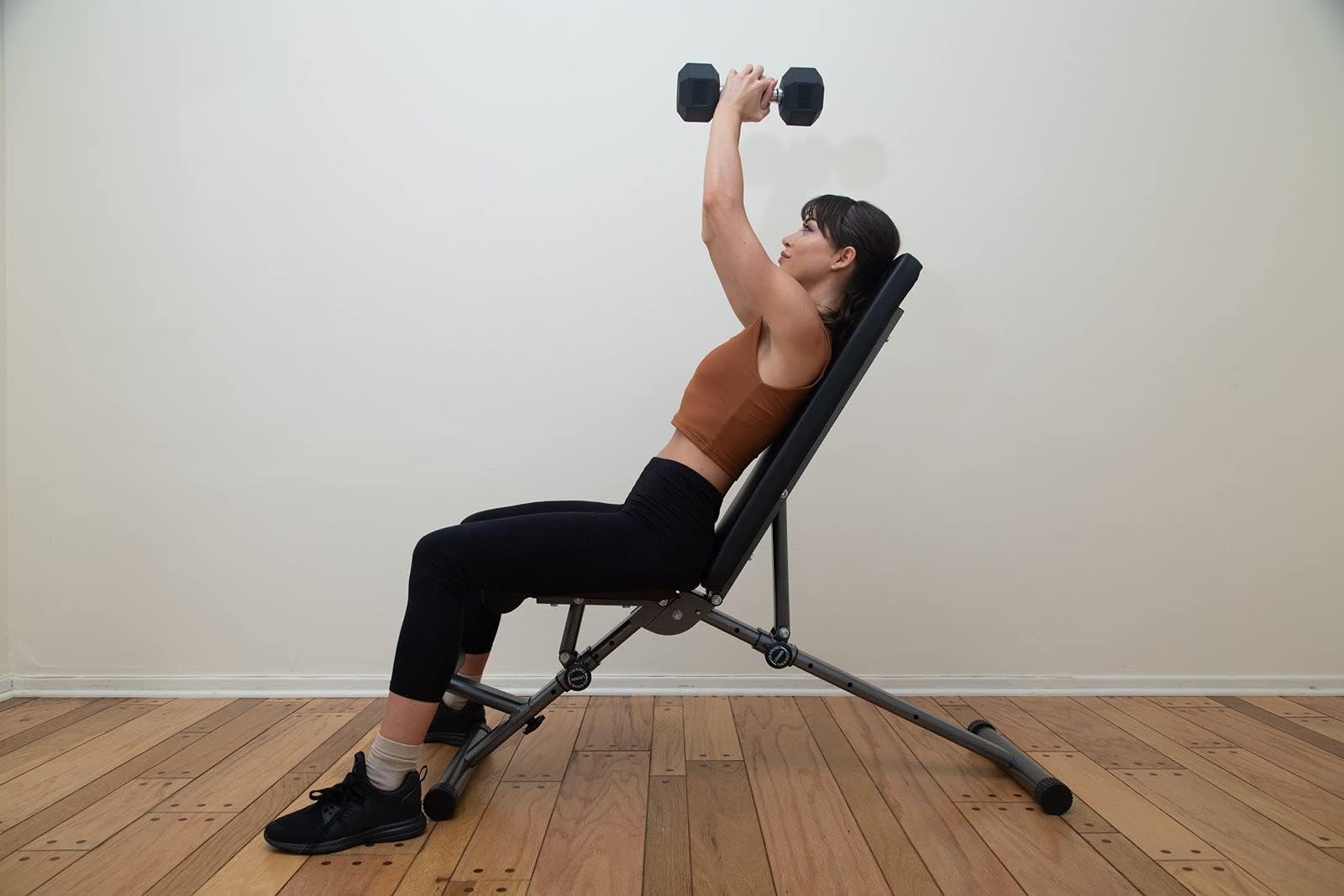 KEWLTAX Foldable Adjustable Weight Bench for Home Gym - Portable Strength Training Workout Bench for Full Body Exercise - Perfect for Small Spaces & Travel Fitness