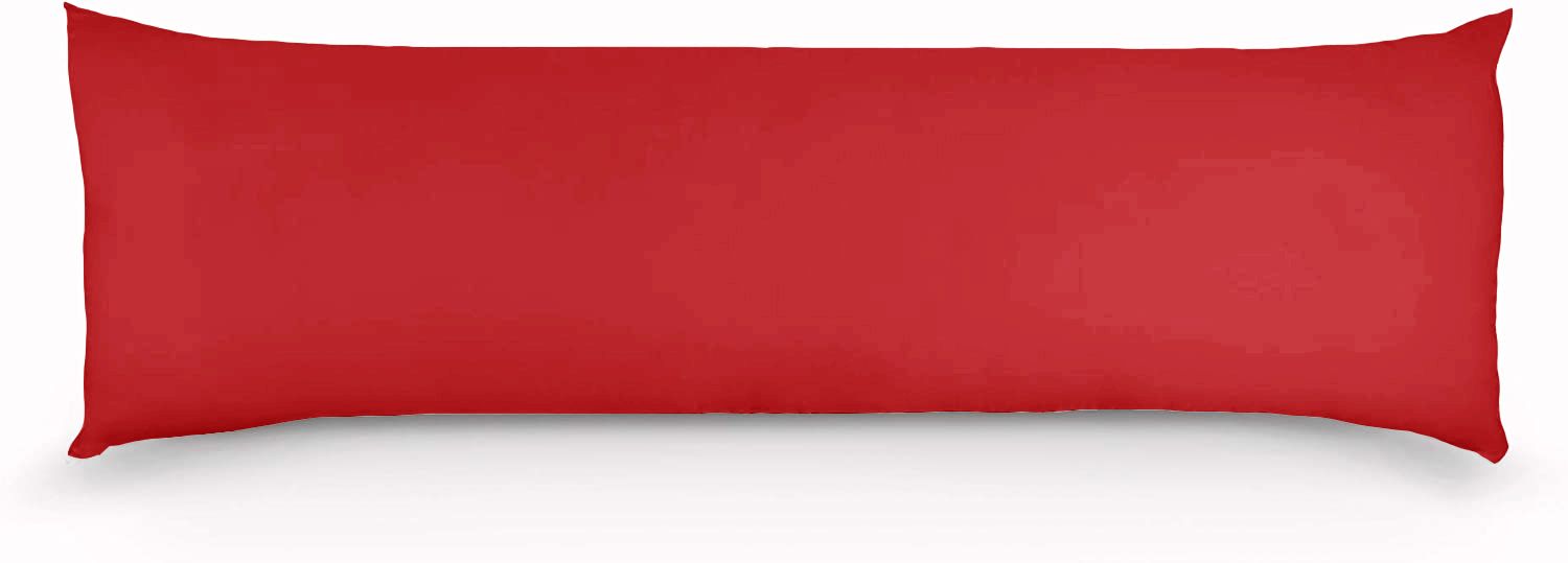 1000 Thread Count Premium Ultra Soft Body Pillowcase - Red - Perfect for Home, Bedroom, Travel & Relaxation