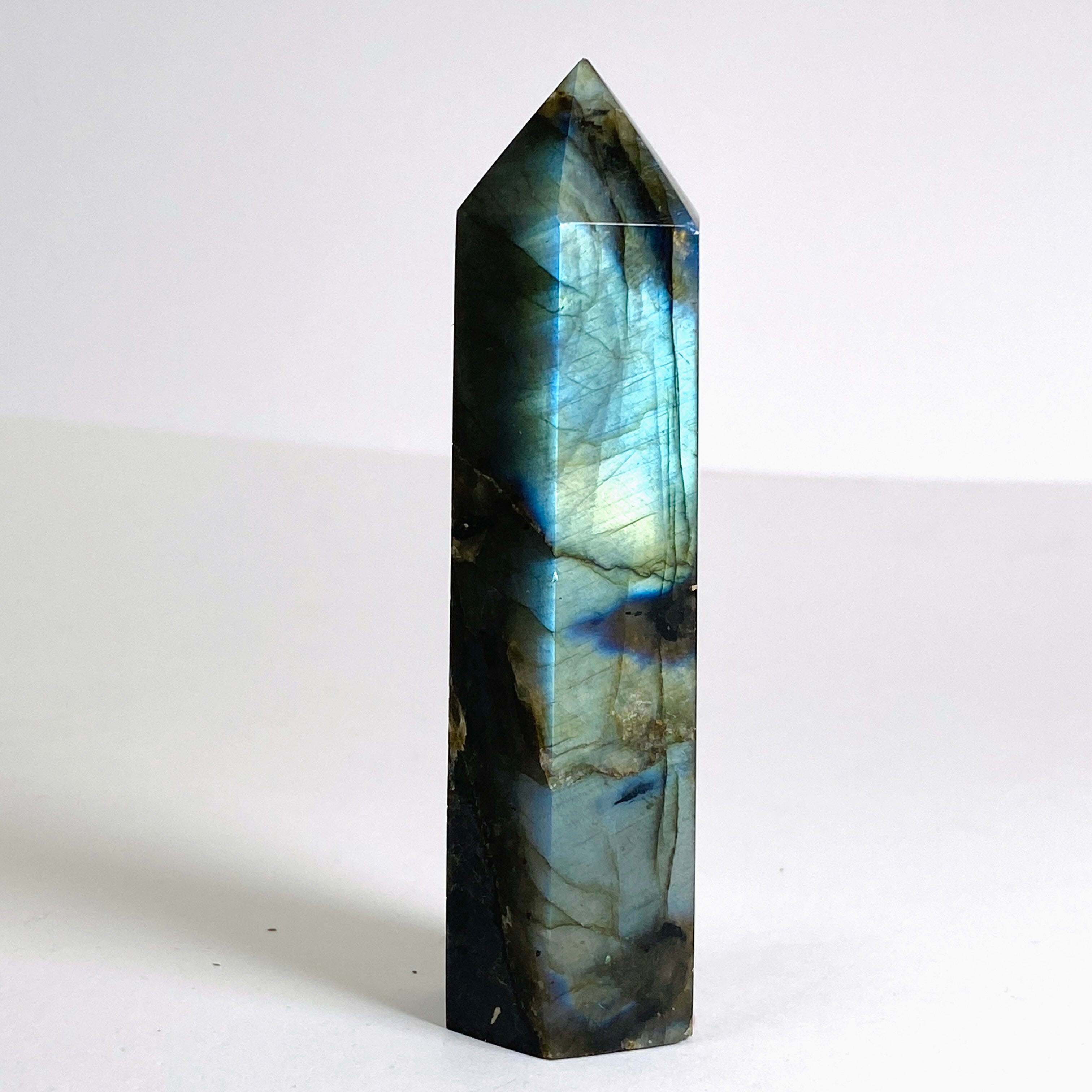 Labradorite Small Generator LSG 06 - Portable Crystal Energy Device for Home & Office Meditation, Healing & Spiritual Practice