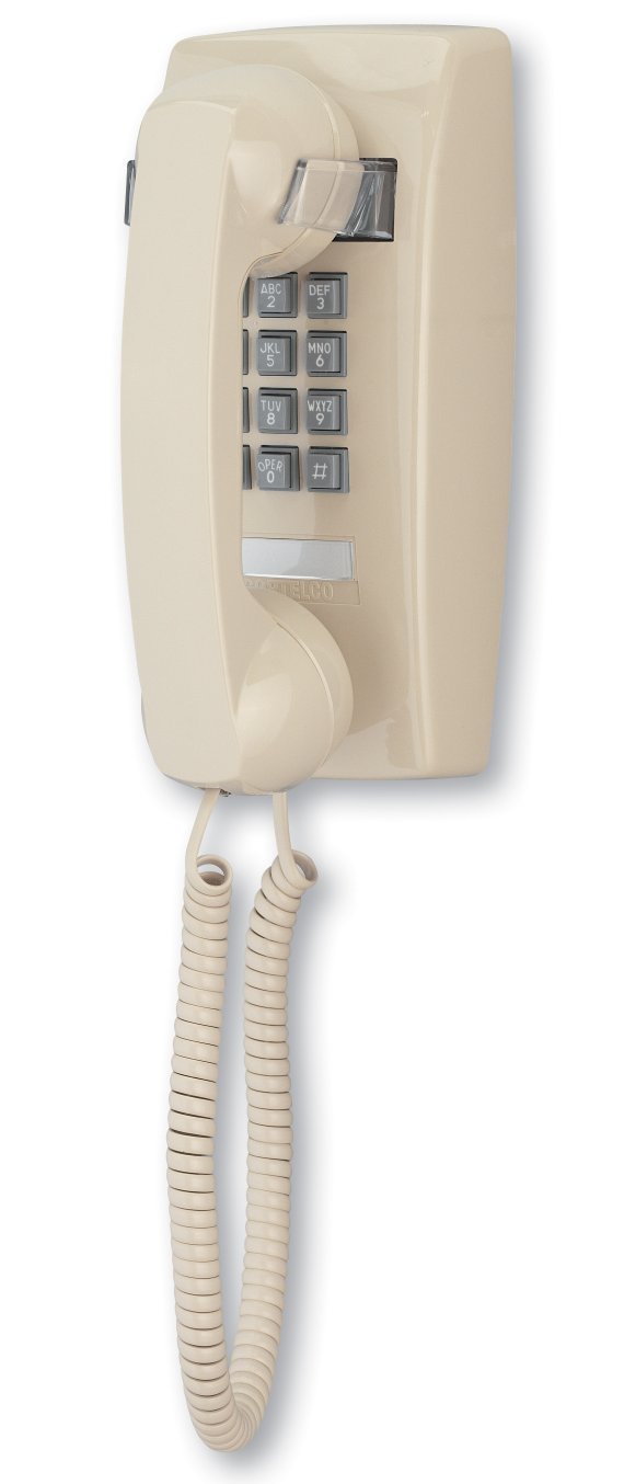 Cortelco ITT-2500NDL-AS No Dial Landline Desk Telephone - Classic Red | Office & Home Use for Reliable Communication