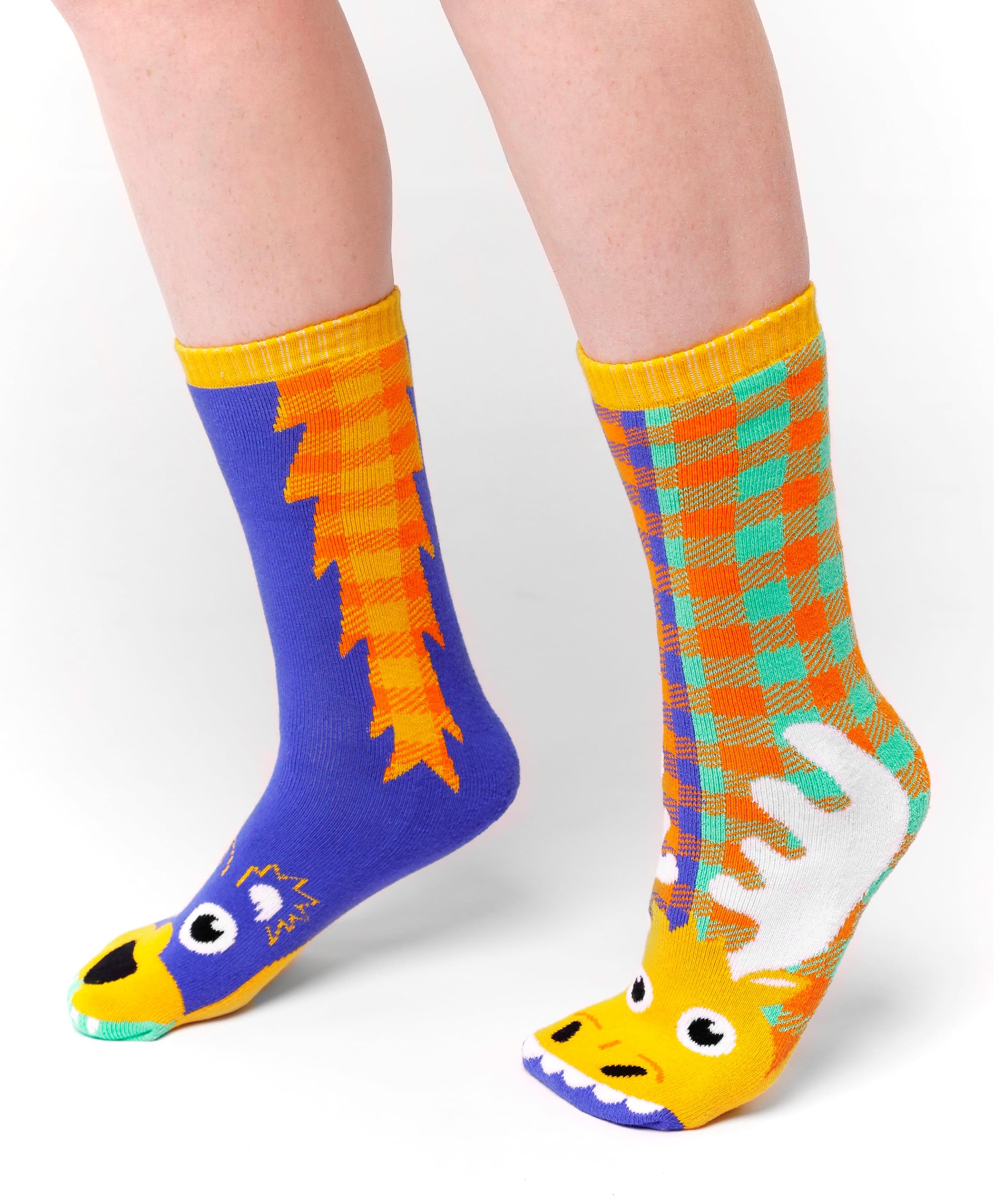 Funky Mismatched Animal Socks for Adults - Durable & Cozy Crazy Socks for Men & Women - Perfect for Outdoor Adventures, Gifts & Casual Wear