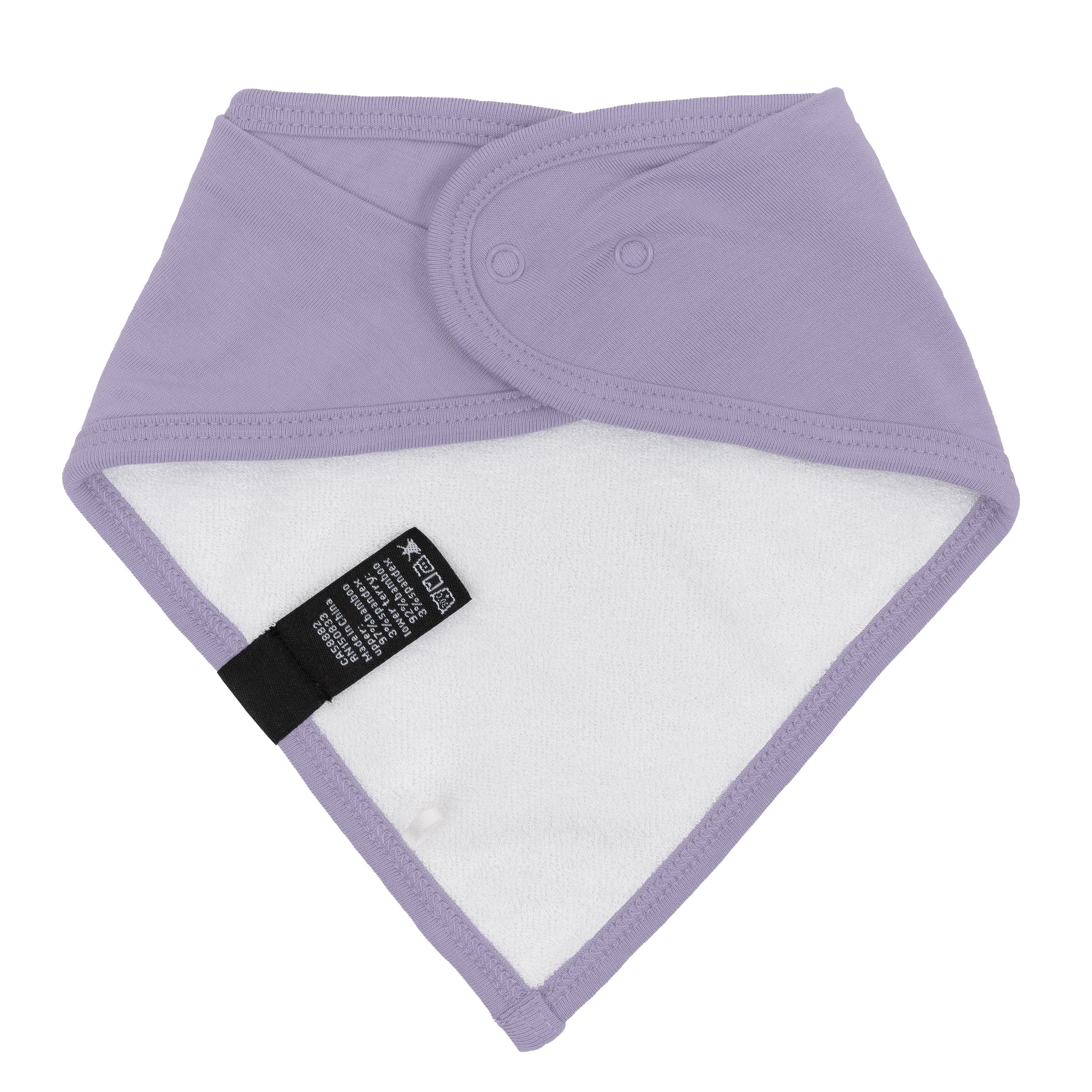 Baby Bib in Taro Print - Soft Organic Cotton Drool Bibs for Infants & Toddlers - Perfect for Feeding, Teething, and Messy Playtime