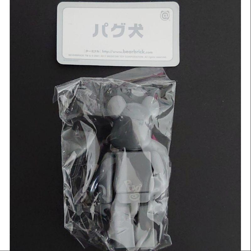 Bearbrick Series 34 SUPER Secret Pug Dog Grey 100% Authentic Collectible Figure - Perfect for Anime Fans, Toy Collectors & Home Decor Display