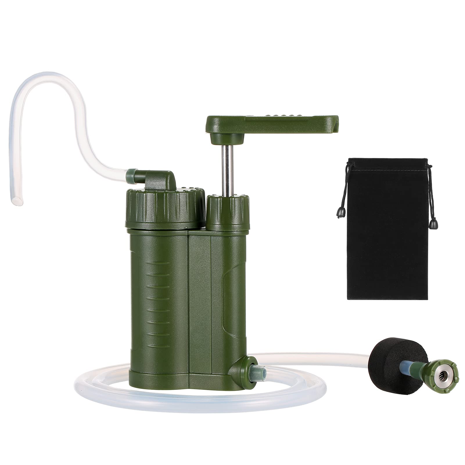 Lixada 0.01 Micron Portable Water Filter System - Ultralight Outdoor Water Purifier for Camping, Hiking, Backpacking, Fishing & Emergency Survival Gear - Perfect for Clean Drinking Water in Wilderness Adventures