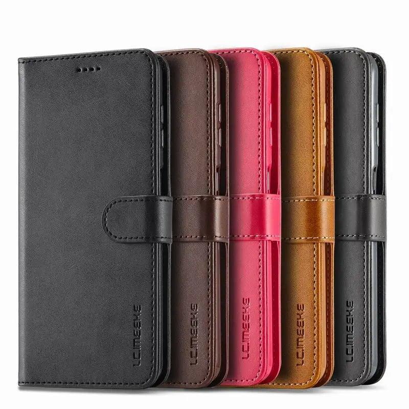 Samsung Galaxy S24 Genuine Leather Wallet Case - Slim Protective Cover with Card Slots for Daily Use & Travel