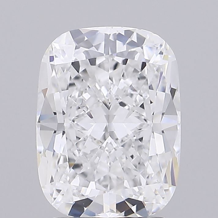 2.82 Carat D Color VVS2 Clarity Cushion Cut Lab-Created Diamond for Engagement Rings & Fine Jewelry