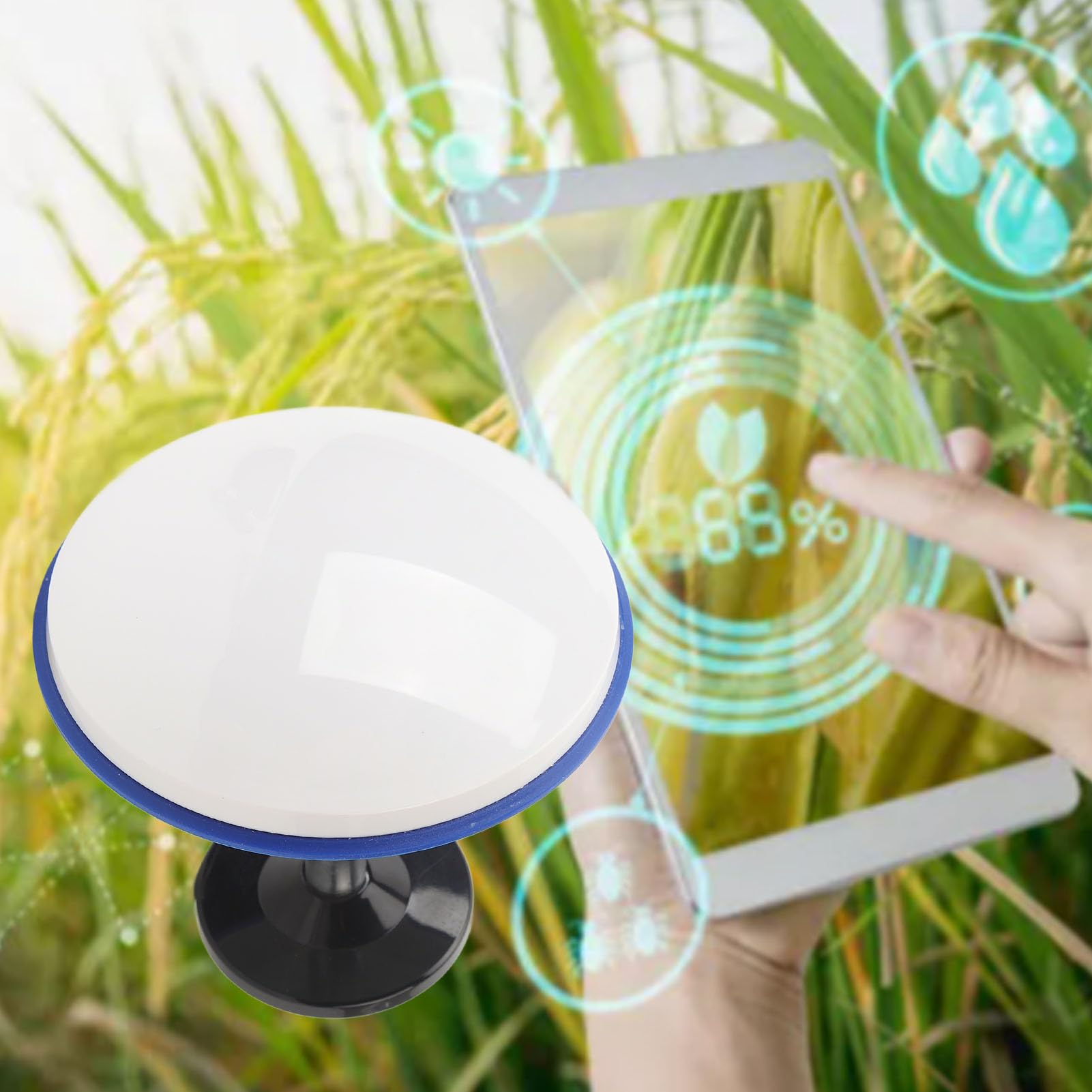 High Accuracy GPS Receiver Antenna with Low Noise Amplifier - IP68 Waterproof for Agriculture, Surveying, Navigation & Tracking | Perfect for Precision Farming, Construction Mapping & Marine Navigation