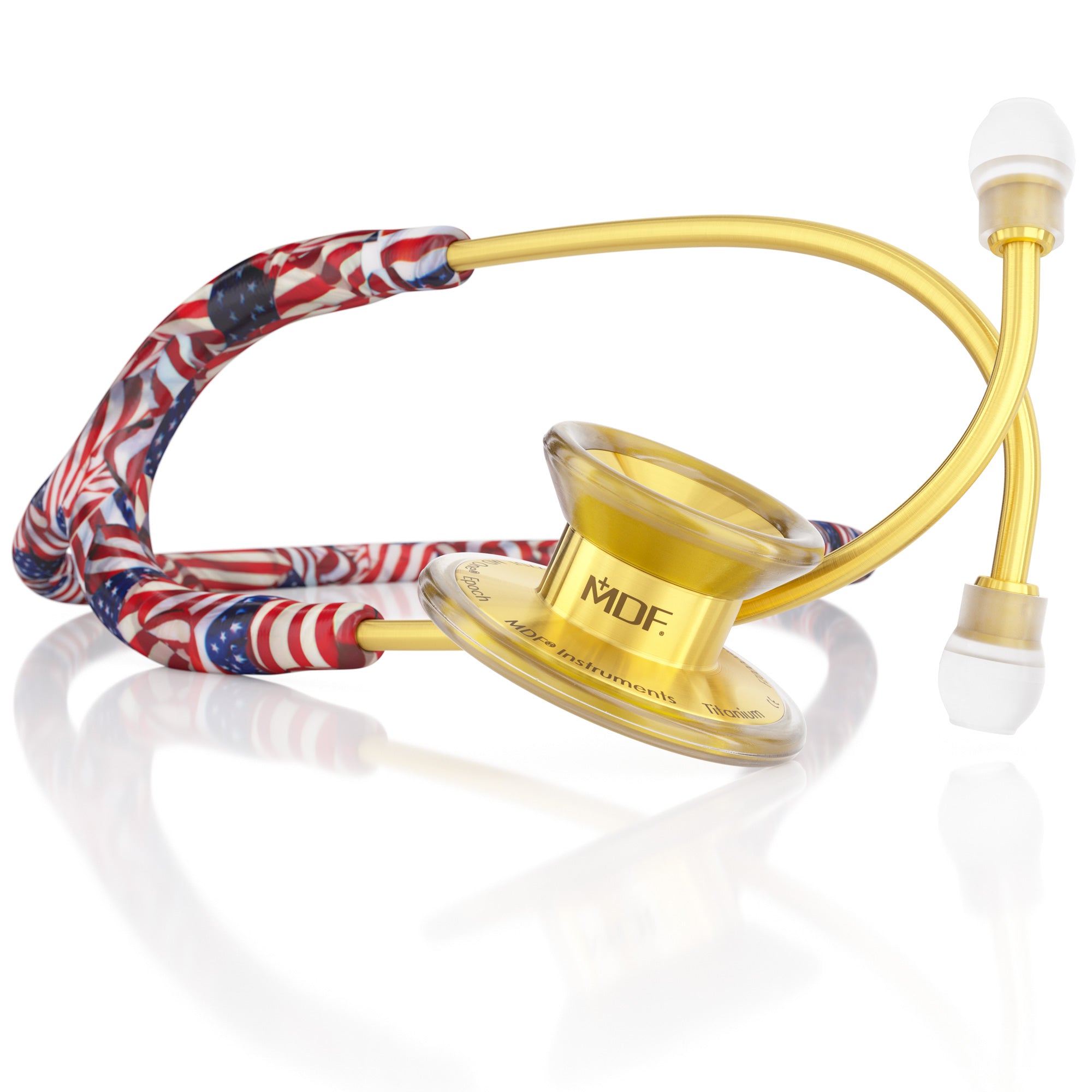 MD One® Epoch® Titanium Adult Stethoscope - Premium Gold Finish for Medical Professionals | Ideal for Doctors, Nurses & Healthcare Workers in Hospitals & Clinics