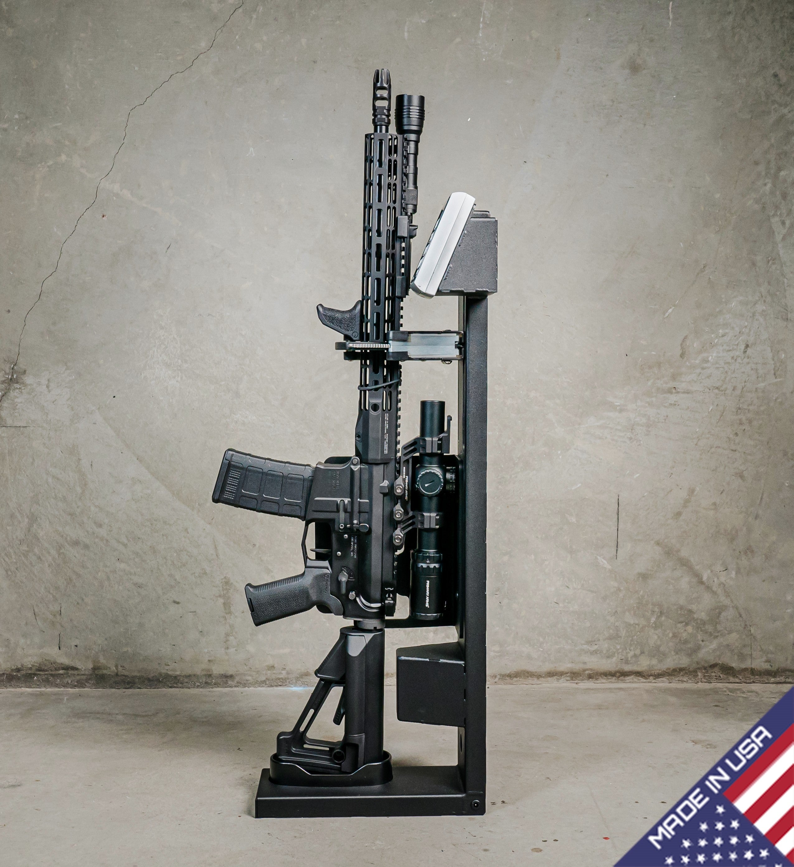6-Gun Ready to Deploy Rifle Rack - Secure Firearm Storage for Home, Vehicle & Hunting | Tactical Gun Organizer for AR-15, Shotguns & Hunting Rifles