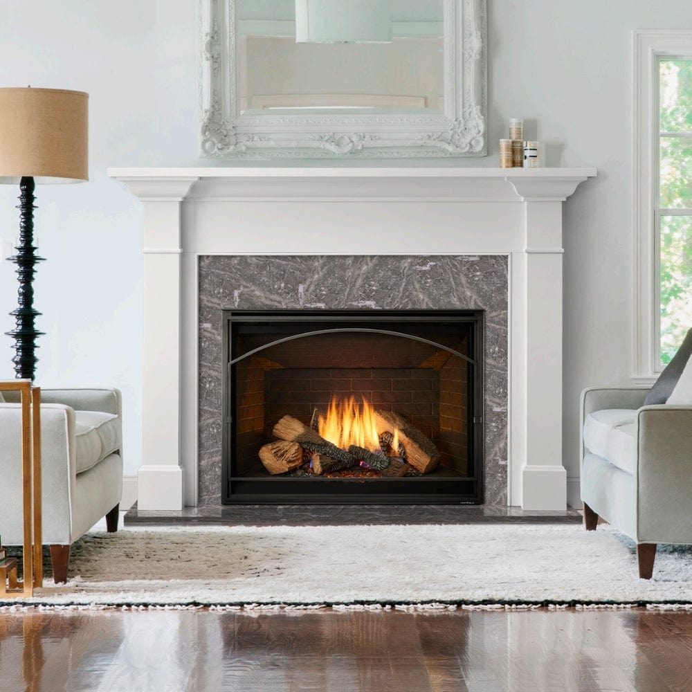 Majestic Kenwood Wood Fireplace Mantel Shelf - Rustic Solid Wood Mantel for Home Decor, Living Room, and Fireplace Surround