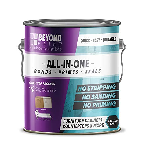 Beyond Paint All-in-One Refinishing Paint for Furniture, Cabinets & More - 1 Gallon, Buttercream Color | DIY Home Improvement, Kitchen Cabinet Makeover, Wood Furniture Restoration