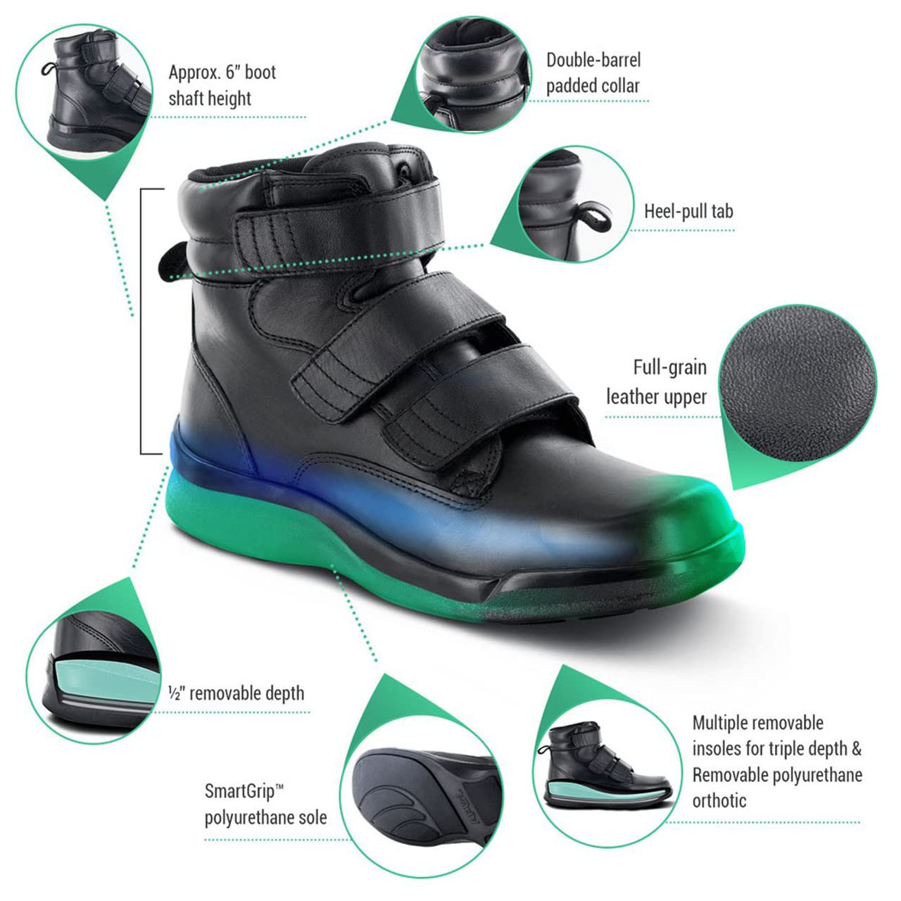 Apex Men's Biomechanical Triple-Strap Work Boot Sneaker - Durable Safety Shoes for Construction, Hiking & Outdoor Work - Non-Slip Steel Toe Work Boots for Men