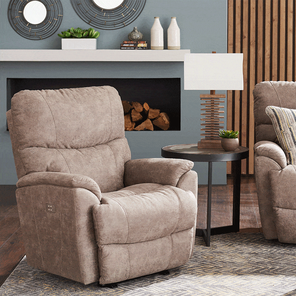 La-Z-Boy Trouper Reclining Sofa Collection - Power Lift Recliner with USB Charging, Plush Comfort for Living Room, Home Theater & Family Room Relaxation