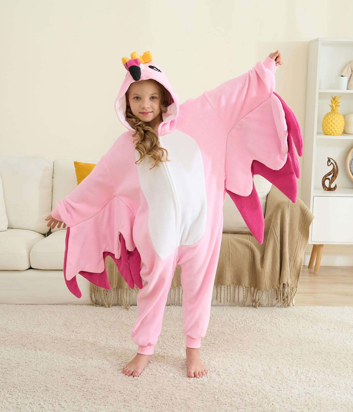 Unisex Kids Animal Onesie Pajamas - Soft Plush One-Piece Halloween Costume for Boys & Girls | Cute Animal Cosplay Outfit for Halloween Party, Sleepwear & Homewear