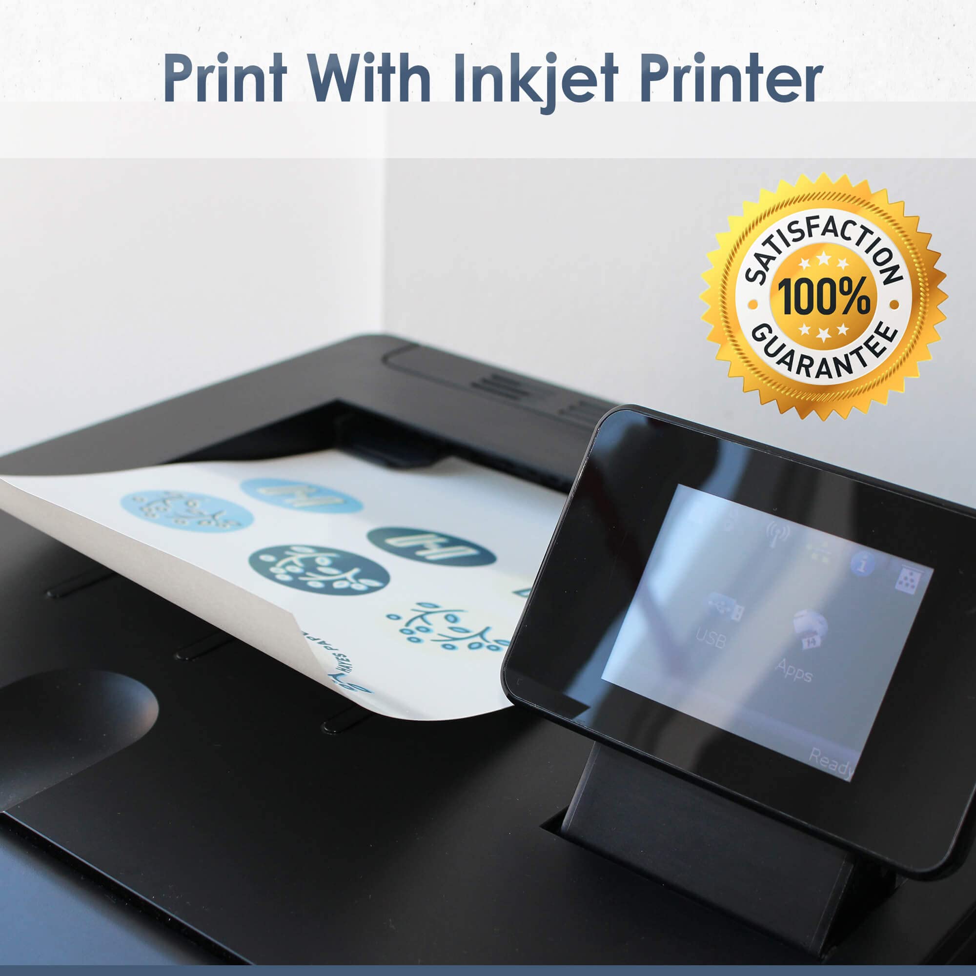 Premium Inkjet Waterslide Decal Paper - 100 Sheets White A4 (8.25