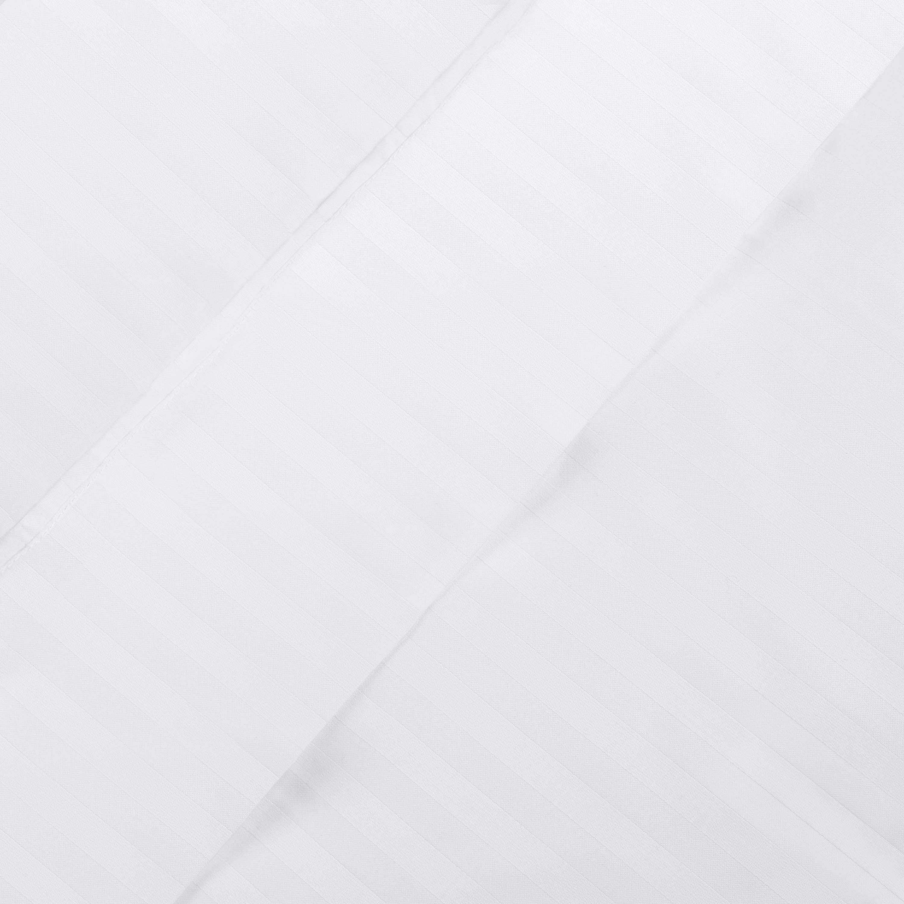 Premium Egyptian Cotton 300 Thread Count Pillowcase Set (2-Piece) - Soft Striped Design for Bedroom Luxury & Comfort