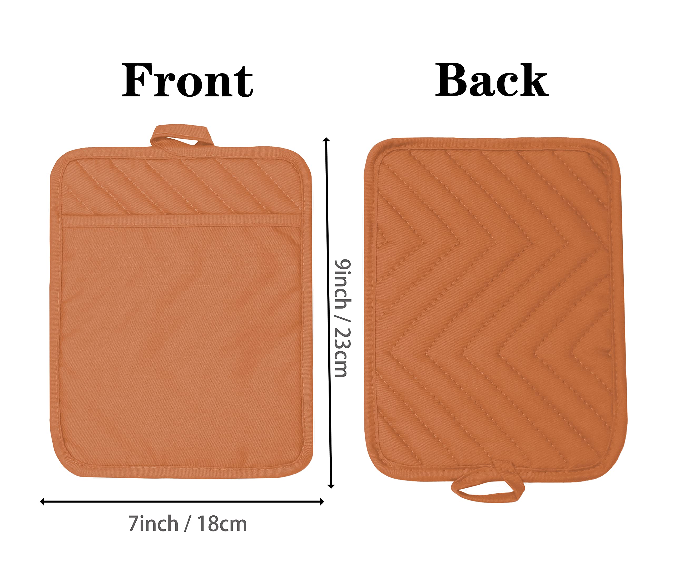 Heat Resistant Oven Pot Holder Set of 5 - 7