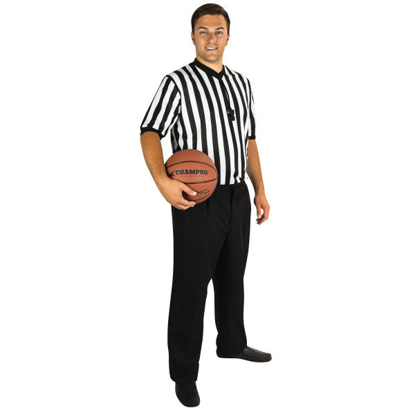 Whistle Referee Jersey - High-Quality Sports Referee Shirt for Soccer, Basketball & Football Games - Perfect for Coaches, Officials & Tournament Play