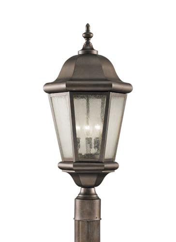 Feiss OL5907CB Martinsville Outdoor Post Lantern Lighting - 3-Light Bronze Fixture (10