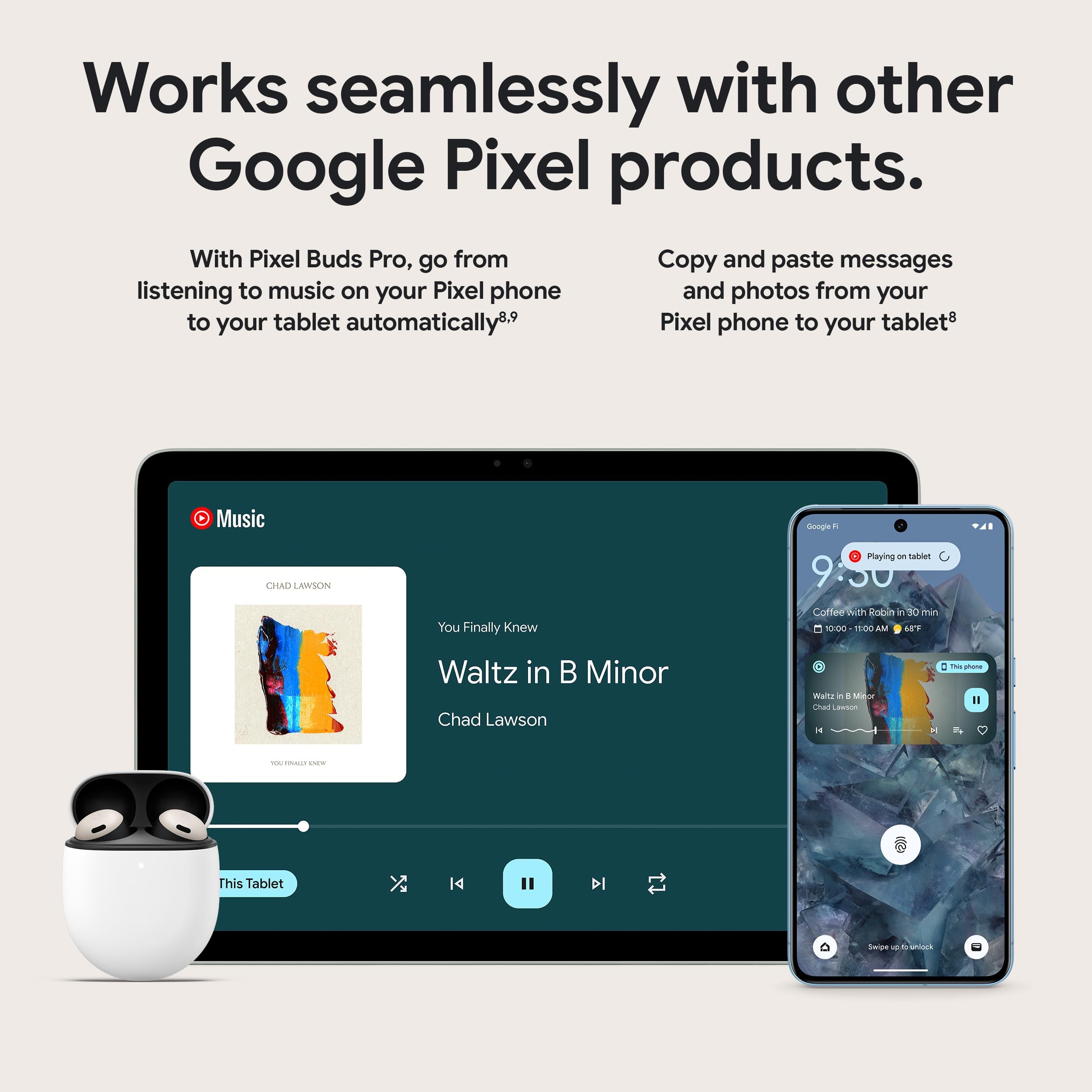 Google Pixel Tablet - 11-Inch Android Tablet with 16-Hour Battery Life, 8GB RAM & 128GB Storage (Hazel) - Perfect for Work, Streaming & Gaming