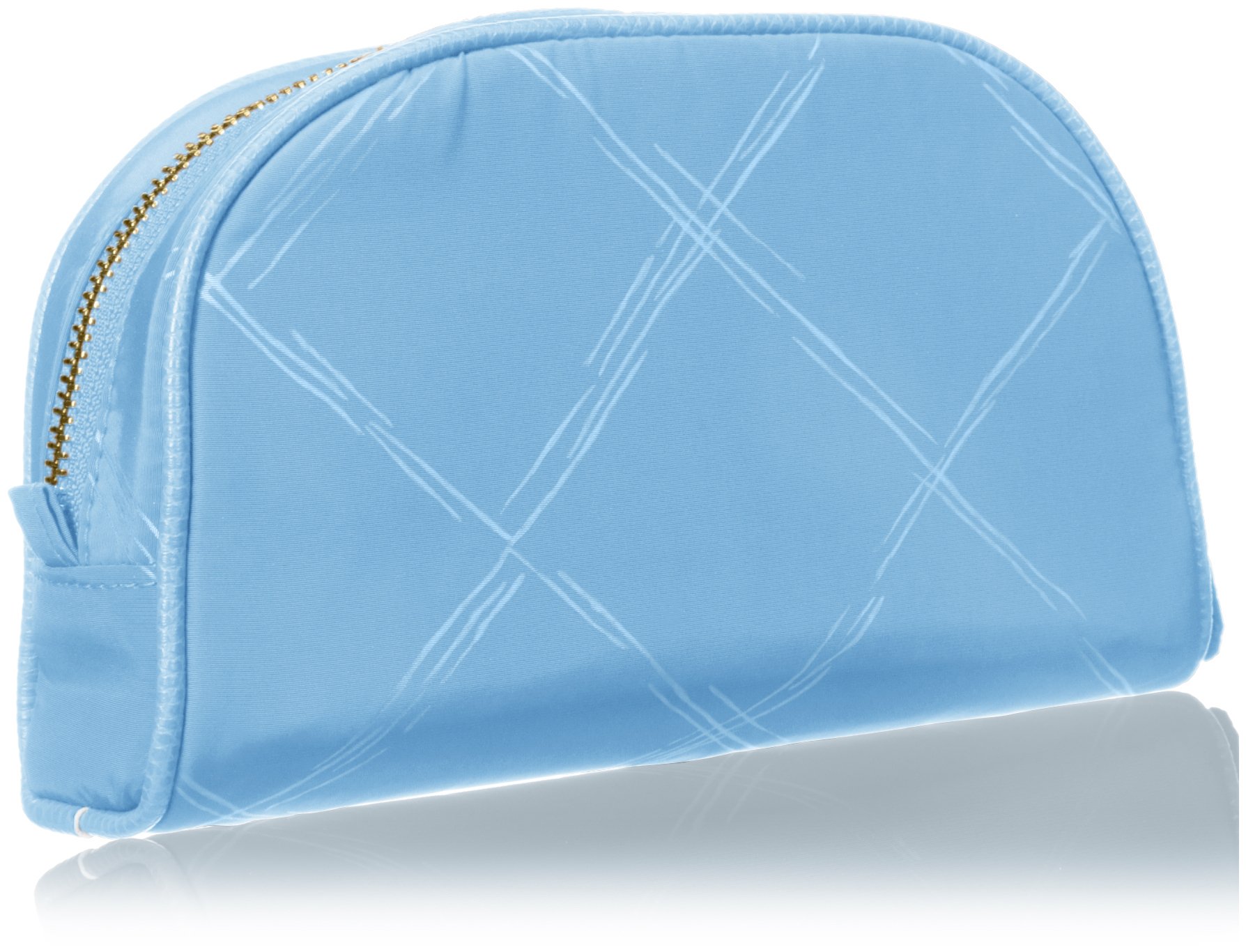 Vera Bradley Women's Preppy Poly Small Cosmetic Makeup Organizer Bag | Travel Toiletry Pouch | Perfect for Makeup Storage, Travel Essentials & Daily Organization