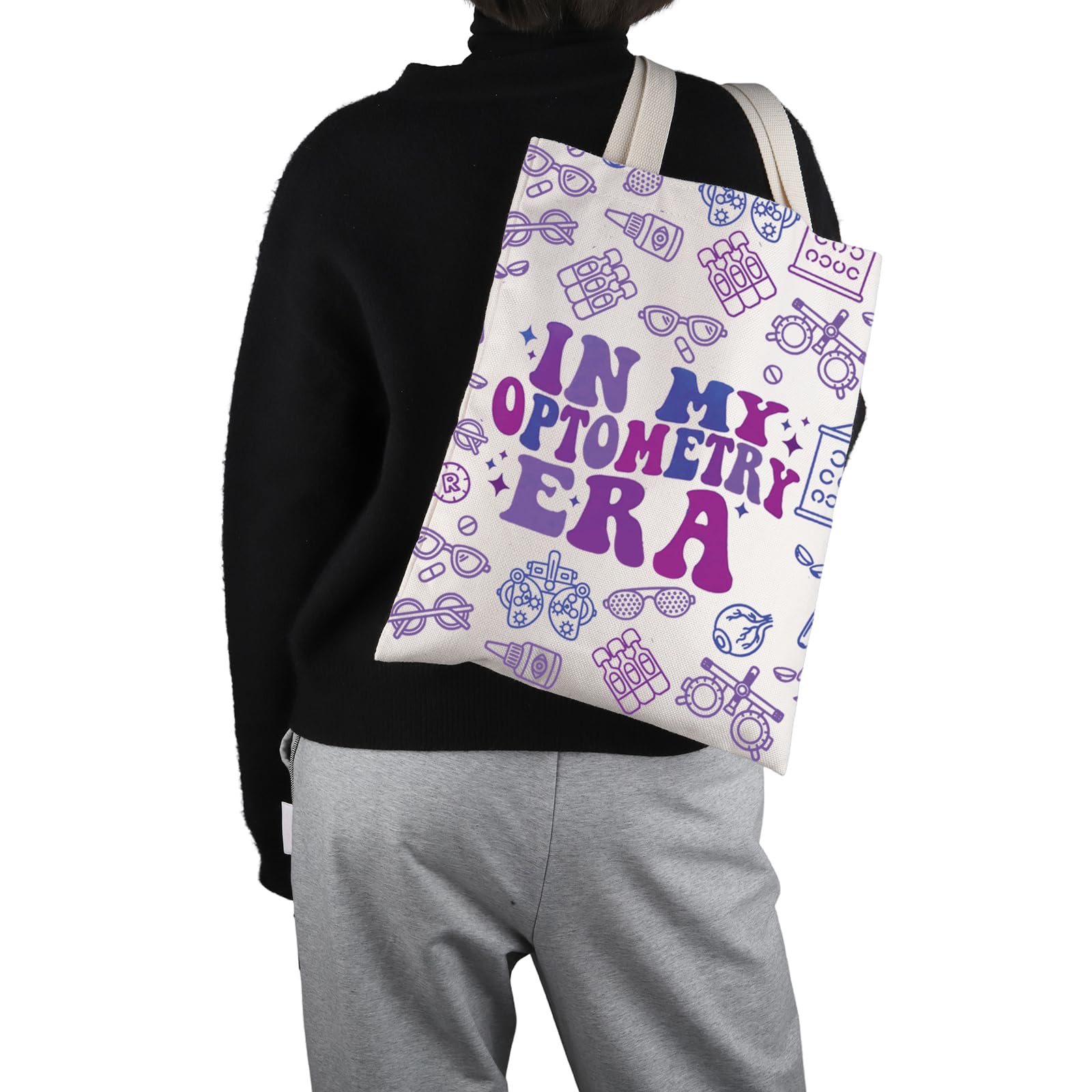 VAMSII Optometry Tote Bag - Stylish & Durable Gift for Women, Ophthalmic Techs & Graduates - Perfect for Work, School & Grocery Shopping