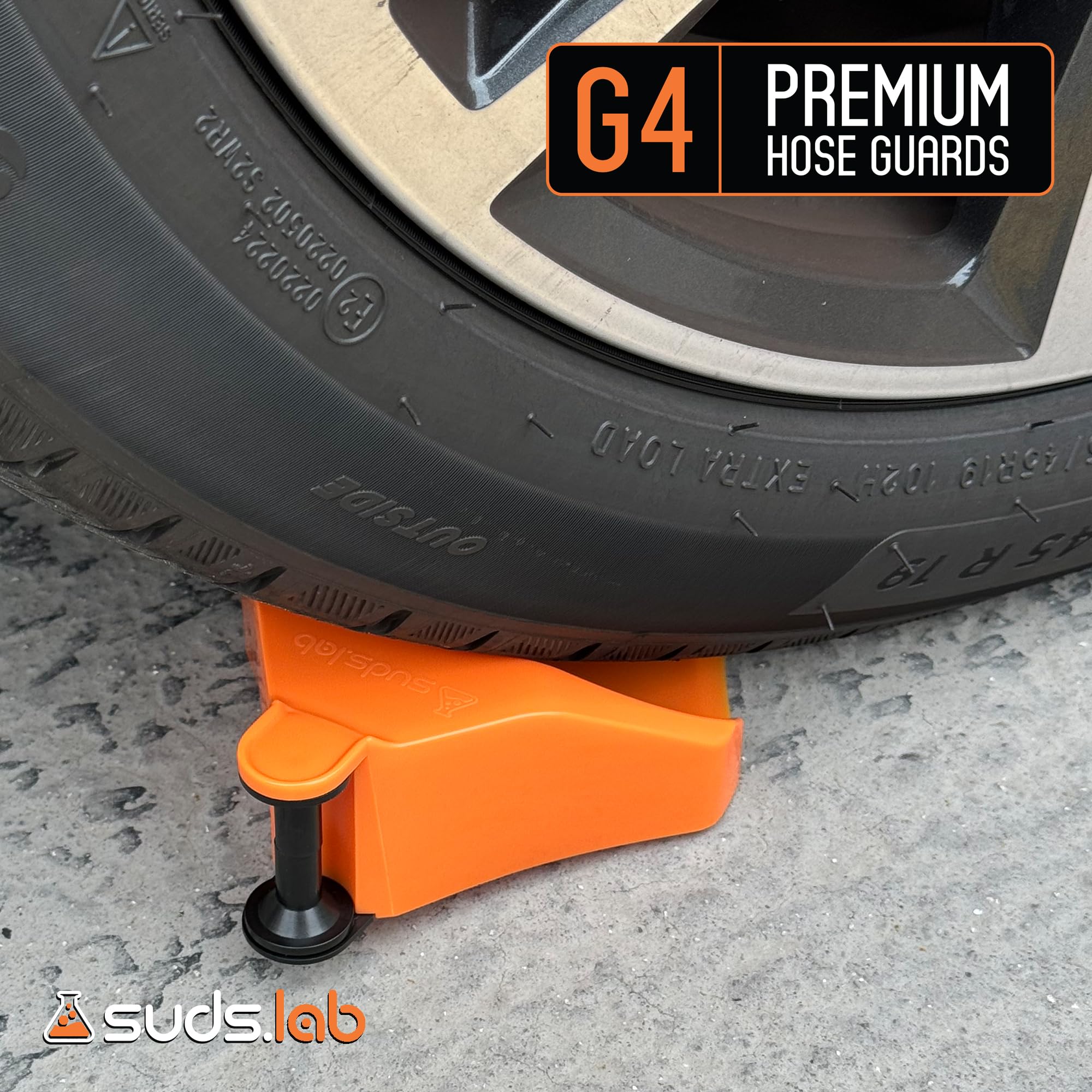 Suds Lab Car Hose Guide Roller Tool - Universal Vehicle Wash Accessory for Cars, Trucks, Motorcycles & Garden Hoses | Perfect for Auto Detailing, Tire Cleaning & Home Car Washing Stations
