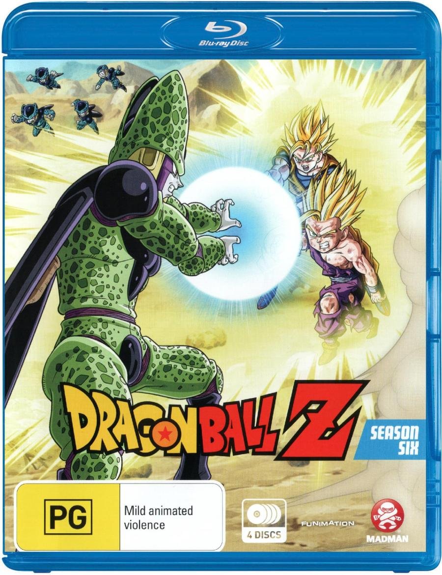 Dragon Ball Z Season 6 Blu-ray Complete Box Set - Anime Action Series for Collectors & Fans - Perfect for Home Entertainment & Gift Giving