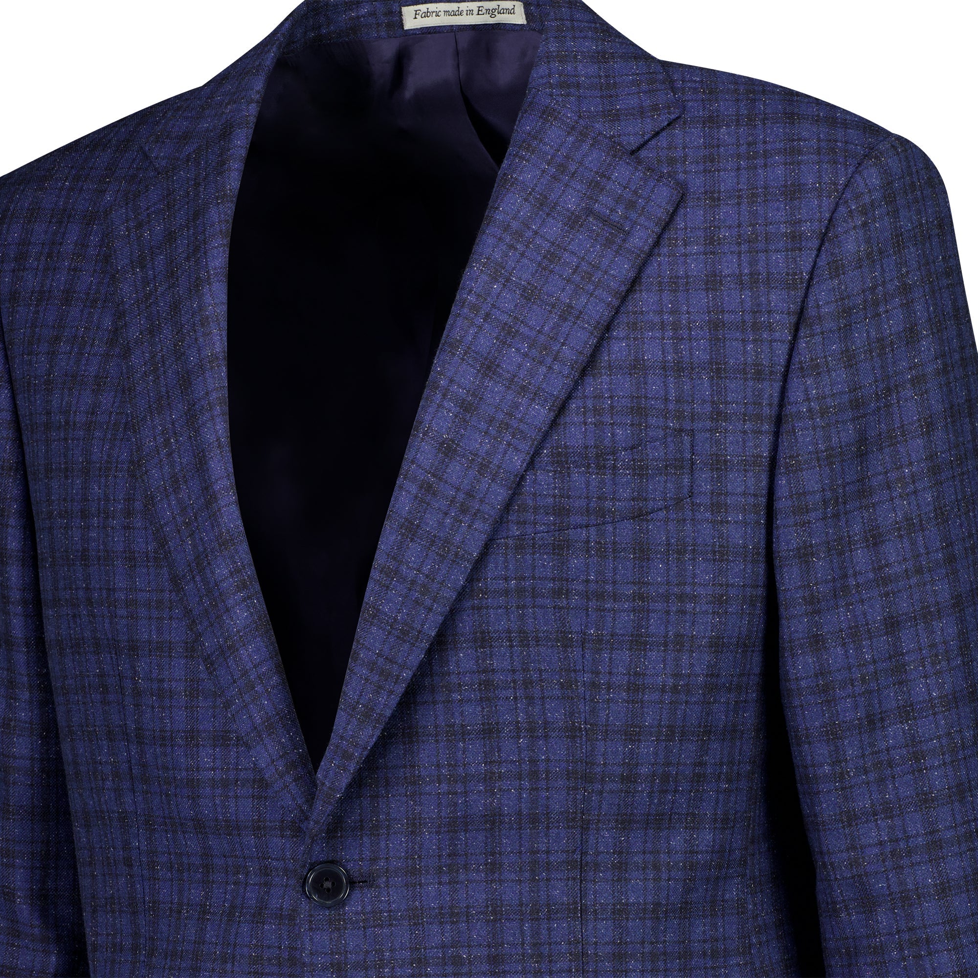 HENRY SARTORIAL DORMEUIL Check Blazer Jacket - FC Navy/Black Regular Fit | Premium Wool Business Suit for Men | Perfect for Office, Weddings & Formal Events