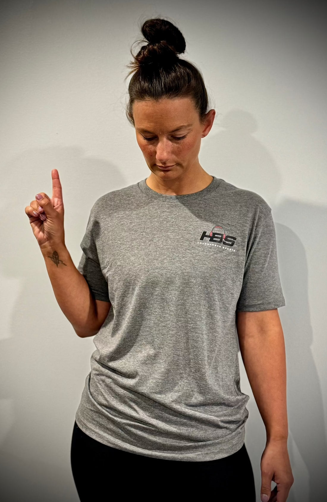 HB Lifestyle Active Wear Men's T-Shirt - Comfortable Heather Gray Casual Tee for Gym, Workout & Everyday Wear | Trendy 'What's Up Brother?' Graphic Design