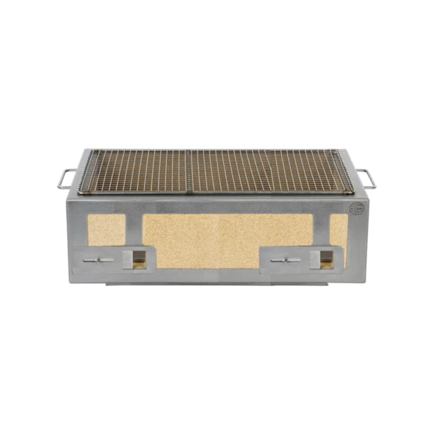 XL Kasai Konro Grill with Stainless Steel Frame V2 - Premium Japanese Charcoal Grill for Outdoor BBQ, Backyard Cooking & Camping - Perfect for Yakiniku, Yakitori & Family Gatherings