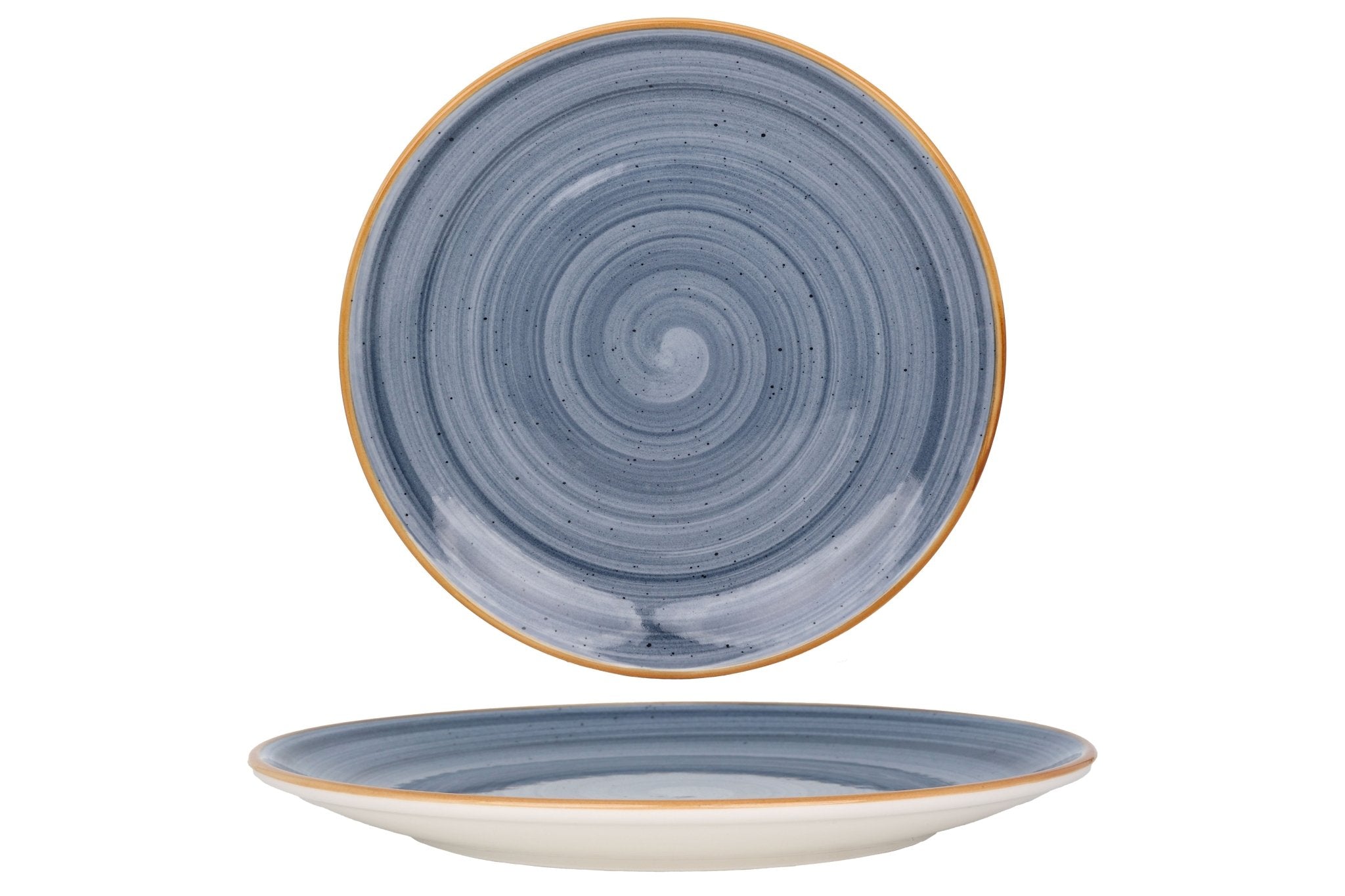 Aura Dusk 10.6-Inch Dinner Plate Set - Elegant Stoneware Plates for Dining, Entertaining & Special Occasions - Microwave & Dishwasher Safe - Perfect for Restaurants, Weddings & Home Decor