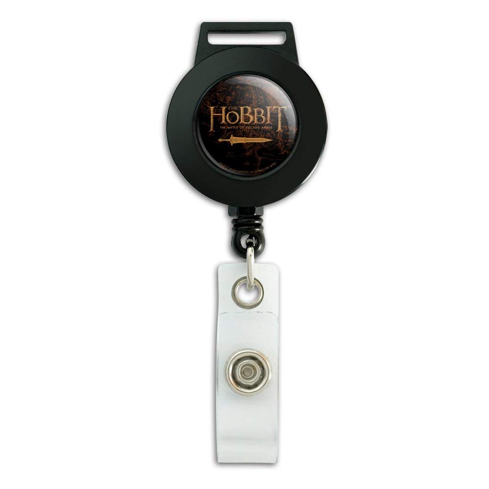 The Hobbit Battle of The Five Armies Logo Lanyard - Retractable Badge Reel with ID Card Holder for Work, Conventions & Fan Events
