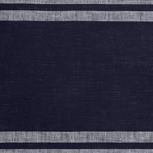 White & Navy - French Stripe