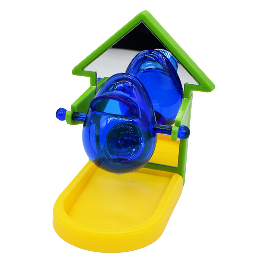 Premium Plastic Parrot Food Feeder & Dispenser - Adjustable Bird Food Bowl for Parakeets, Conures, Cockatiels | Interactive Training Toy for Bird Intelligence | Cage Mountable Feeding Cup (Random Color) - Perfect for Aviary, Home Cage & Training Sessions