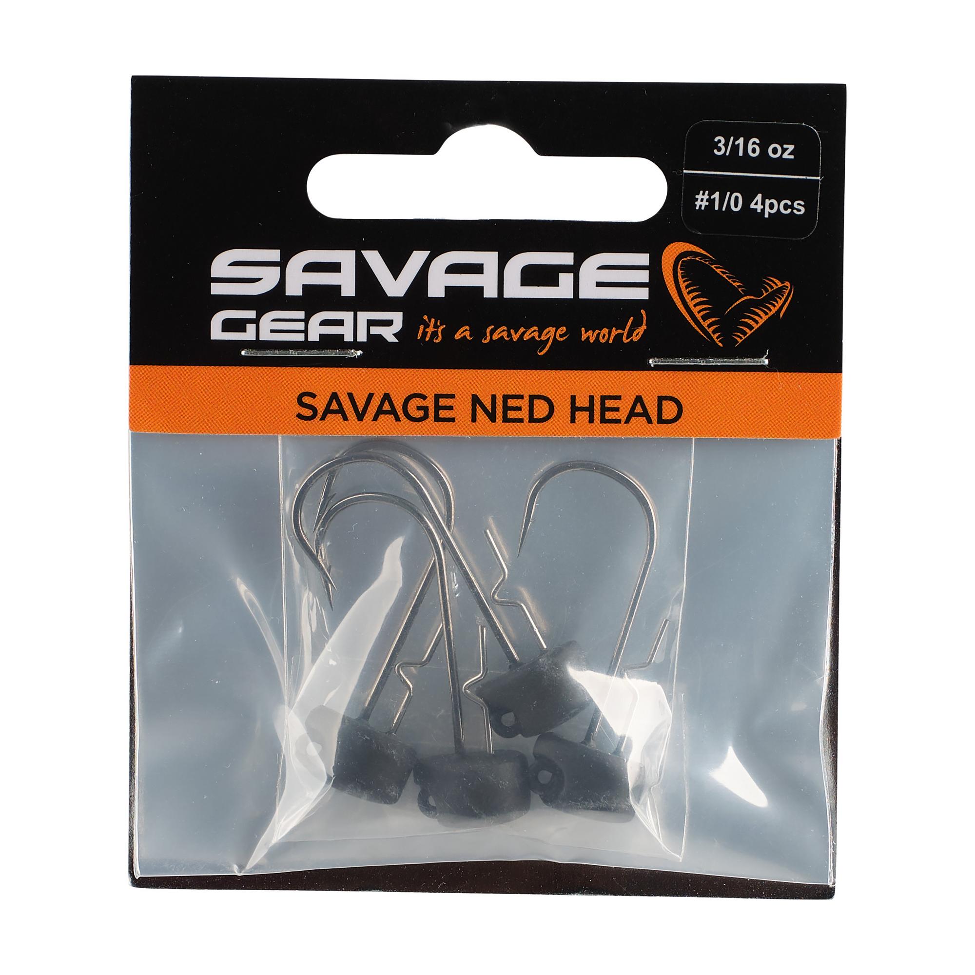 Savage Gear Ned Jig Heads - Premium Fishing Jigs for Bass, Walleye & Panfish - Perfect for Freshwater & Light Saltwater Fishing