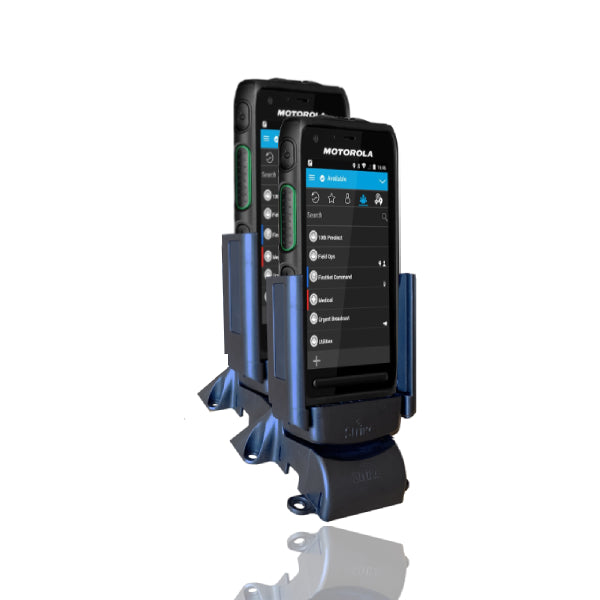 Motorola Lex L11 Two-Way Radio with Extended Battery & Dual Bay Desktop Charger - Perfect for Business, Security, and Outdoor Communication