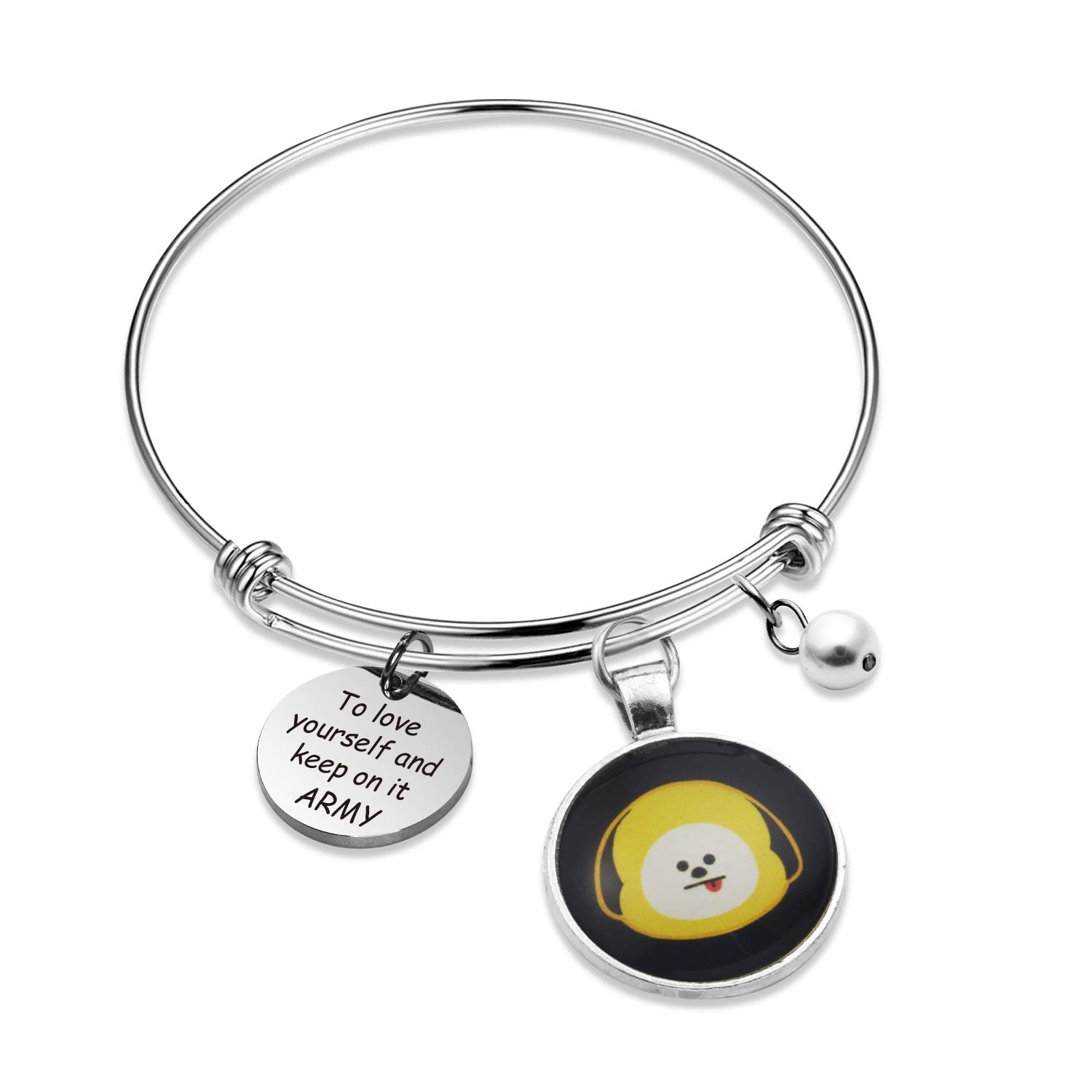 BTS Bangtan Boys Army Bracelet - Kpop BTS Love Yourself Jewelry Gift for Fans - Perfect for Concerts, Birthdays & ARMY Events
