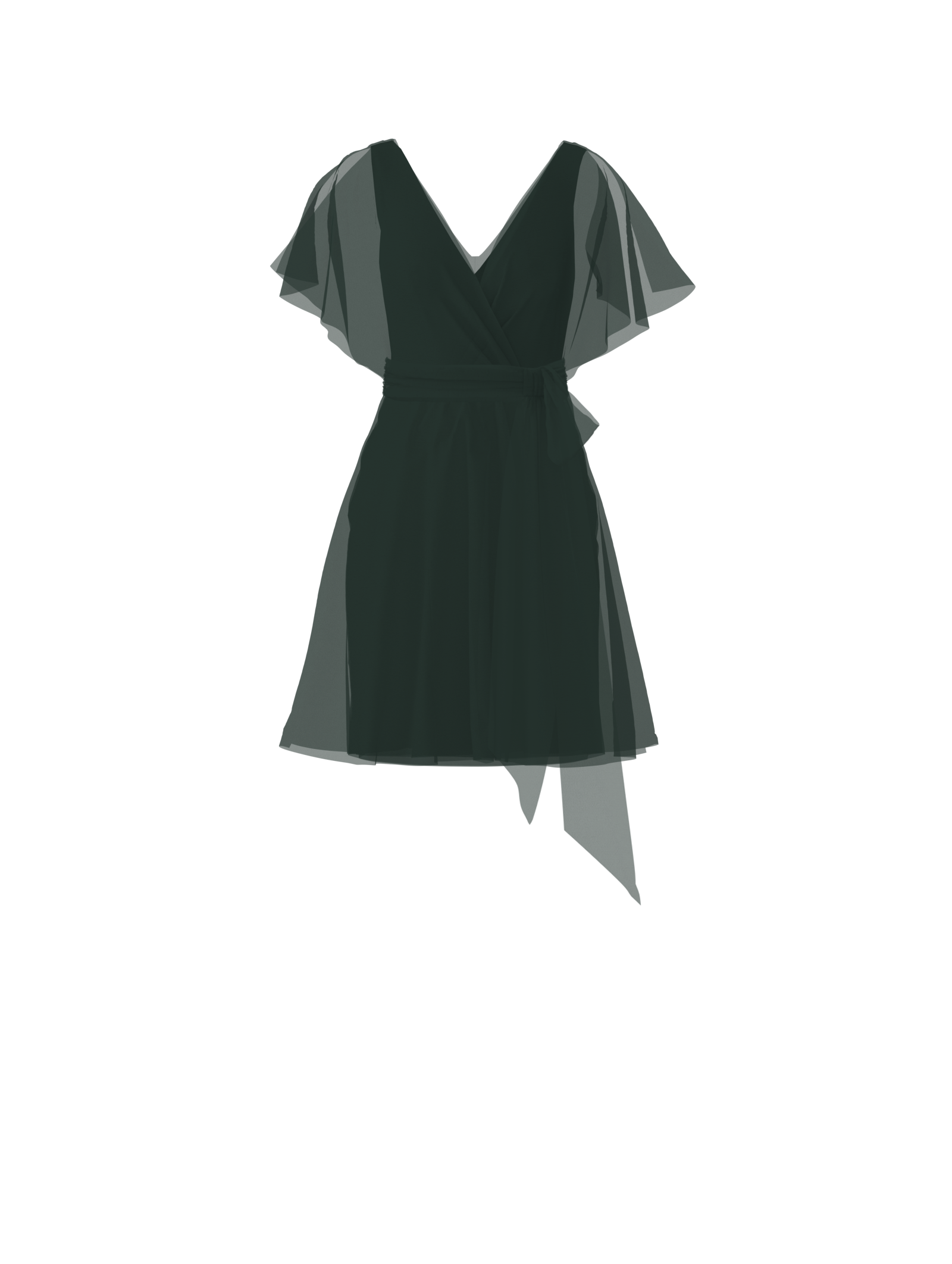 Ava Bodice, Carla Skirt & Sash Belt Set - Elegant Women's Hunter Green Outfit for Parties, Weddings & Special Occasions